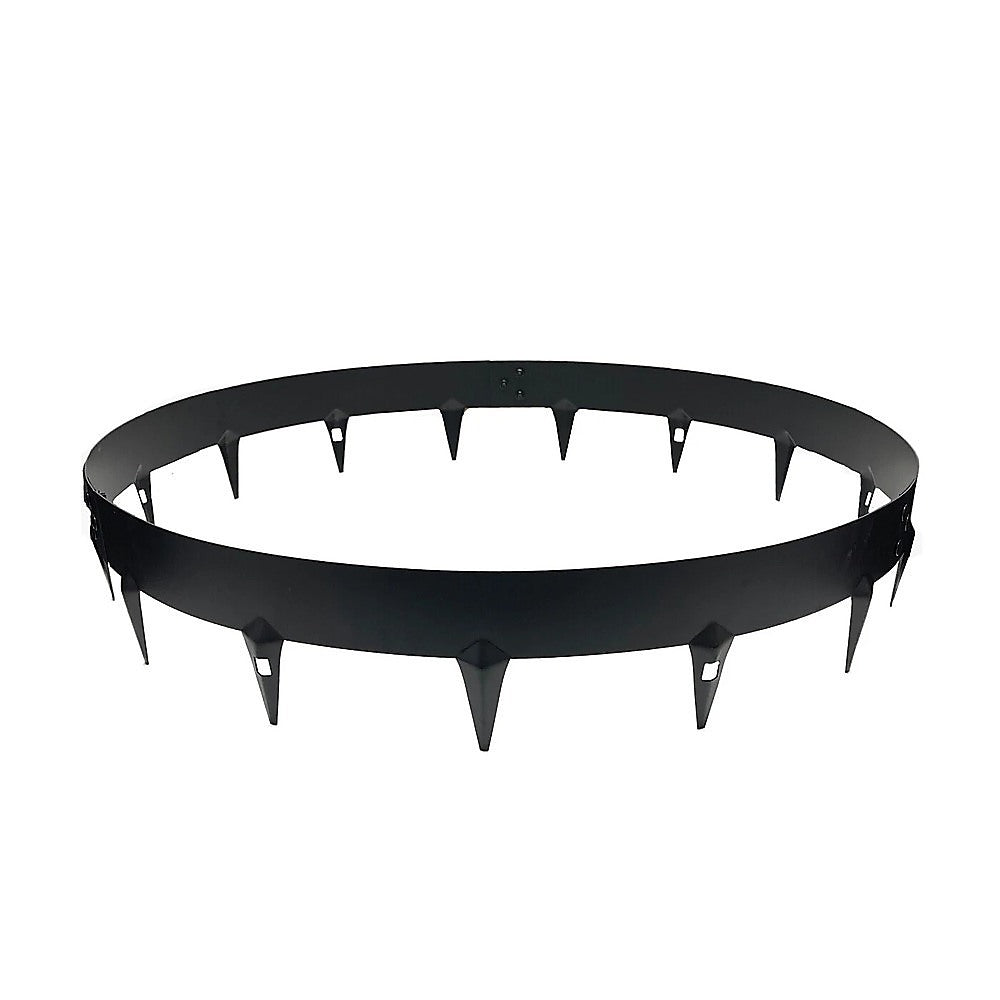 600mm Steel Garden Tree Ring with Spikes – Durable Root Barrier & Edging Guard