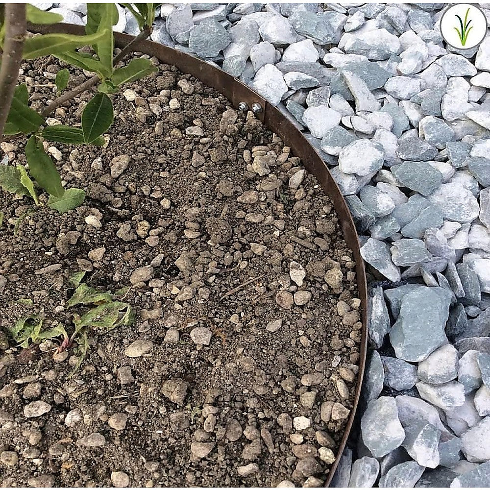 600mm Steel Garden Tree Ring with Spikes – Durable Root Barrier & Edging Guard