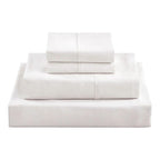 Double Bed Sheet Set – 1800 Series Microfiber, Deep Pocket, Soft & Breathable, White