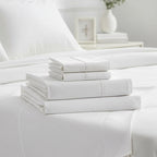 Queen Bed Sheet Set – 1800 Series Microfiber, Deep Pocket, Soft & Breathable, White