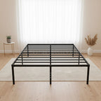 Queen Metal Bed Frame 45cm High Full Steel Base Platform For Stable Bedroom Support
