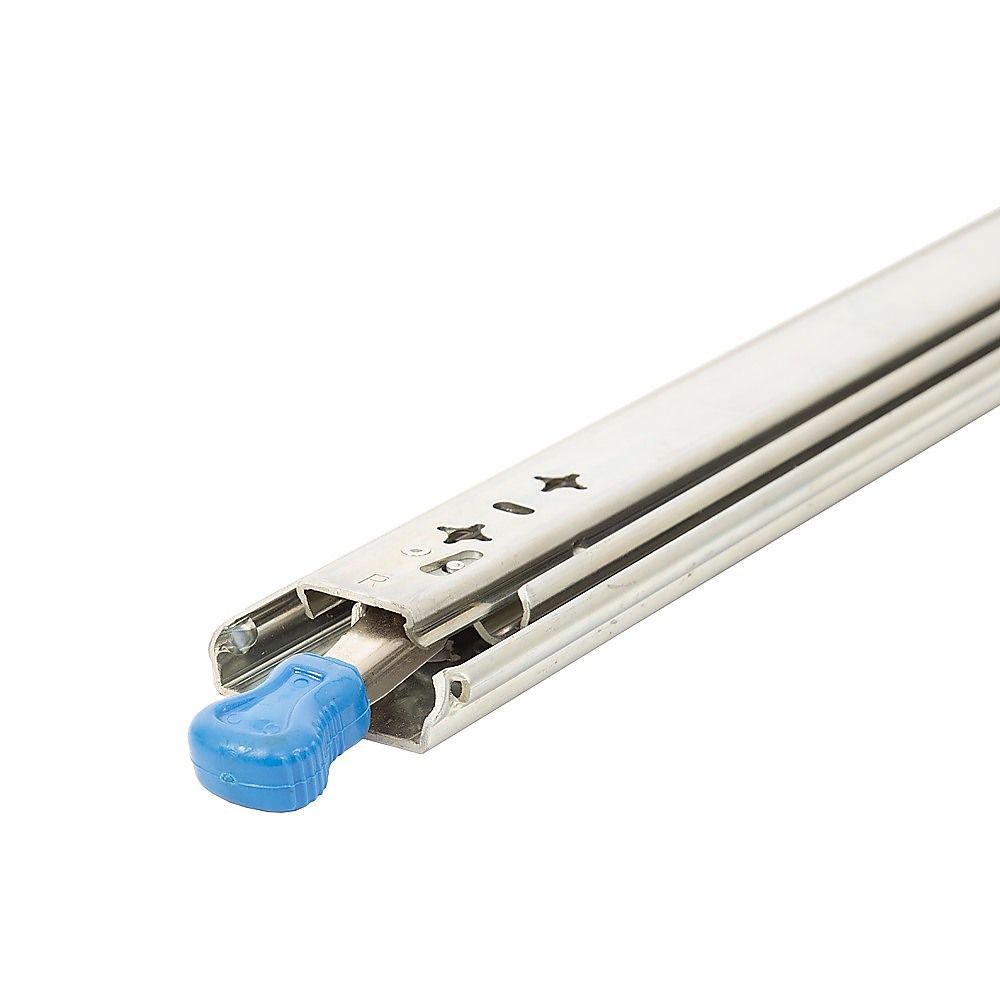 2 x 125kg Heavy Duty Locking Drawer Slides Industrial Drawer Runners Pair for Tool Storage