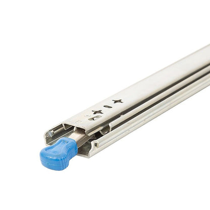 2 x 125kg Heavy Duty Locking Drawer Slides Industrial Drawer Runners Pair for Tool Storage