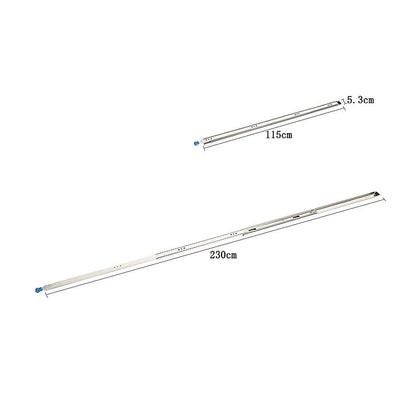 2 x 125kg Heavy Duty Locking Drawer Slides Industrial Drawer Runners Pair for Tool Storage