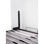 Double Wall Bed in White – Space Saving Murphy Bed Kit with Black Door Handle