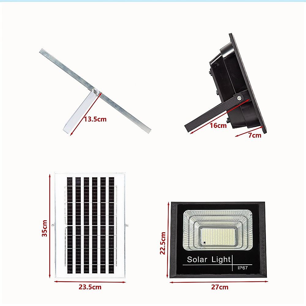 60W LED Solar Flood Light with Motion Sensor – Outdoor Security Lighting