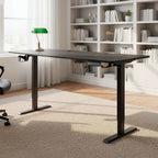160cm Electric Standing Desk – Height Adjustable Sit Stand Office Table in Black