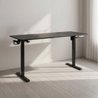160cm Electric Standing Desk – Height Adjustable Sit Stand Office Table in Black