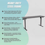 160cm Electric Standing Desk – Height Adjustable Sit Stand Office Table in Black