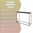 Modern Console Table for Entryway Hallway Living Room Storage