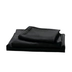 Microfiber Sheet Set 4 Piece Queen Black Deep Pocket Bed Sheets Soft Breathable Easy Care Bedding