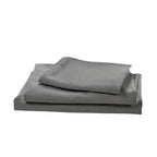 Microfiber Sheet Set 4 Piece Queen Light Grey Deep Pocket Bed Sheets Soft Breathable Easy Care Bedding