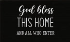 God Bless This Home Doormat Door Mat 60cm