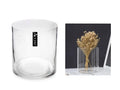 bulk 6 Glass Cylinder Decorative Vase 25cm