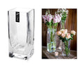 bulk 12 Glass Decorative Square Vase 20cm