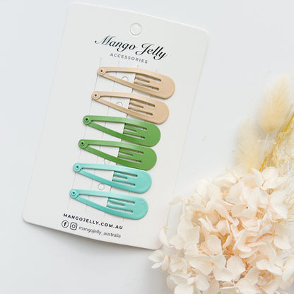 Essential Snap Hair clips - Fresh - 12 Pieces