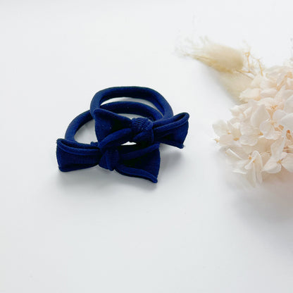 Handmade Simple Bows - School colours - Navy - 1 pairs
