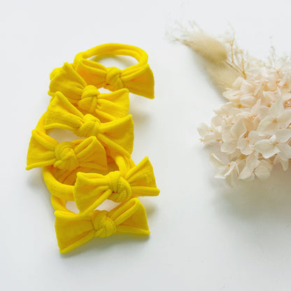 Handmade Simple Bows - School colours - Sky Blue - 3 pairs (save 15%)