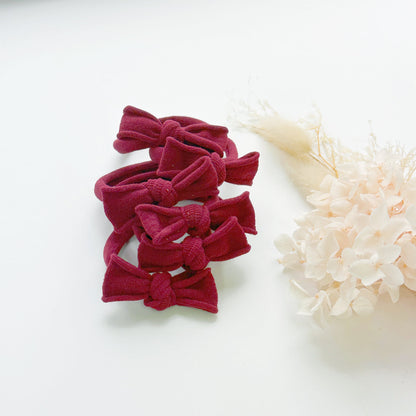Handmade Simple Bows - School colours - Yellow - 1 pairs