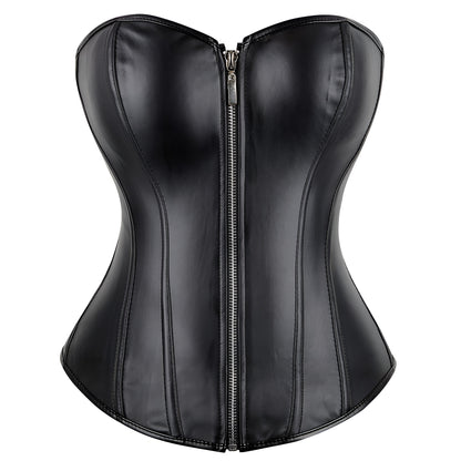 Commanding Faux Leather Corset by My Secret Drawer ® - 2XL