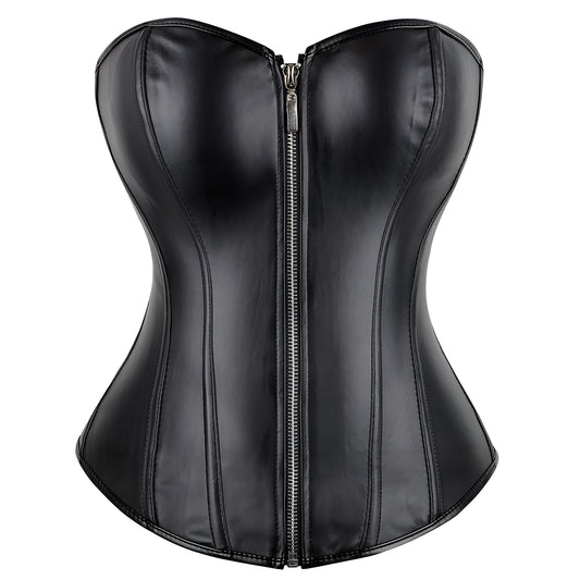 Commanding Faux Leather Corset by My Secret Drawer ®