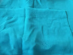 2 Long drop Sheer Voile Curtains 590cm x 270cm Drop+Hooks Pinch Pleat Lake Blue