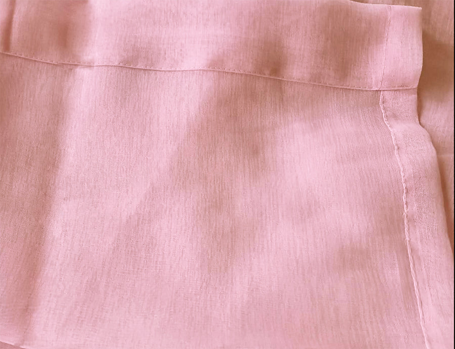 2 Long drop Sheer Voile Curtains 590cm wide 270cm Drop Pinch Pleat+30 Hook, Pink