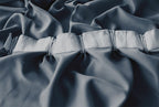Blockout Curtain 300x270cm PINCH PLEAT+ Hooks High Level Fabric Grey Blue