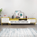 NNECN Modern TV Stand Side table & Coffee Table package for Living Room
