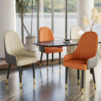 2X Dining Chair Anti-scratch Leather Padded Seat Kitchen Chair