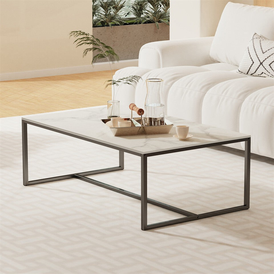 Elegant Heavy Duty Stone Coffee & Side Table