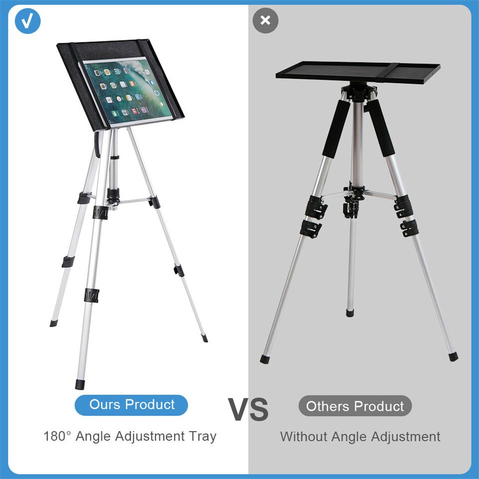Universal Projector Tripod Laptop Floor Stand DJ Equipment Holder with Plate