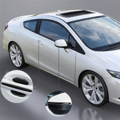 FIN 8PCS Universal Car Door Handle Cup Protector Anti-Scratches Cover Guard Film