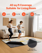 Rug Pad 2.44 x 1.52 m, Non-slip Carpet Area Pad, Finishes, Keeps Carpets in Place