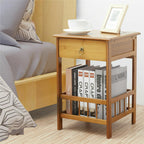 Classic Bedside Table Drawer Side Table Living Room Coffee Tea End Table