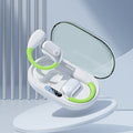 White M82 Transparent OWS Wireless Bluetooth Earphones - Clear Sound, Comfortable Over-Ear Fit