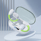White M82 Transparent OWS Wireless Bluetooth Earphones - Clear Sound, Comfortable Over-Ear Fit