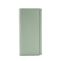 Green PU Slim Wallet with Polyester Interior - Stylish Clutch for Cards and Cash