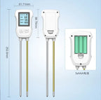 3-in-1 Soil Detector for pH, Moisture, and Temperature - Gardening Tool for Healthy Plants (Battery not included)