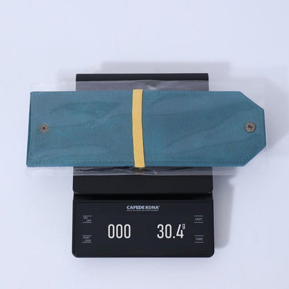 3PCS Green Slim PU Leather Cash Holder and Bill Organizer - Professional Long Wallet with Dual Snap Buttons and Elastic Band for Business, Travel, and Personal Finance
