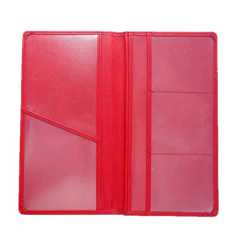 3 Pcs Premium PU Leather Car Registration and Insurance Holder - Slim Auto Document Organizer, Driver's License Wallet and Travel Passport Folder - Blue