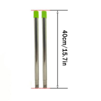 Fruit picking tool with telescopic pole - stainless steel fruit picking pole, high altitude tree fruit picking tool 4m