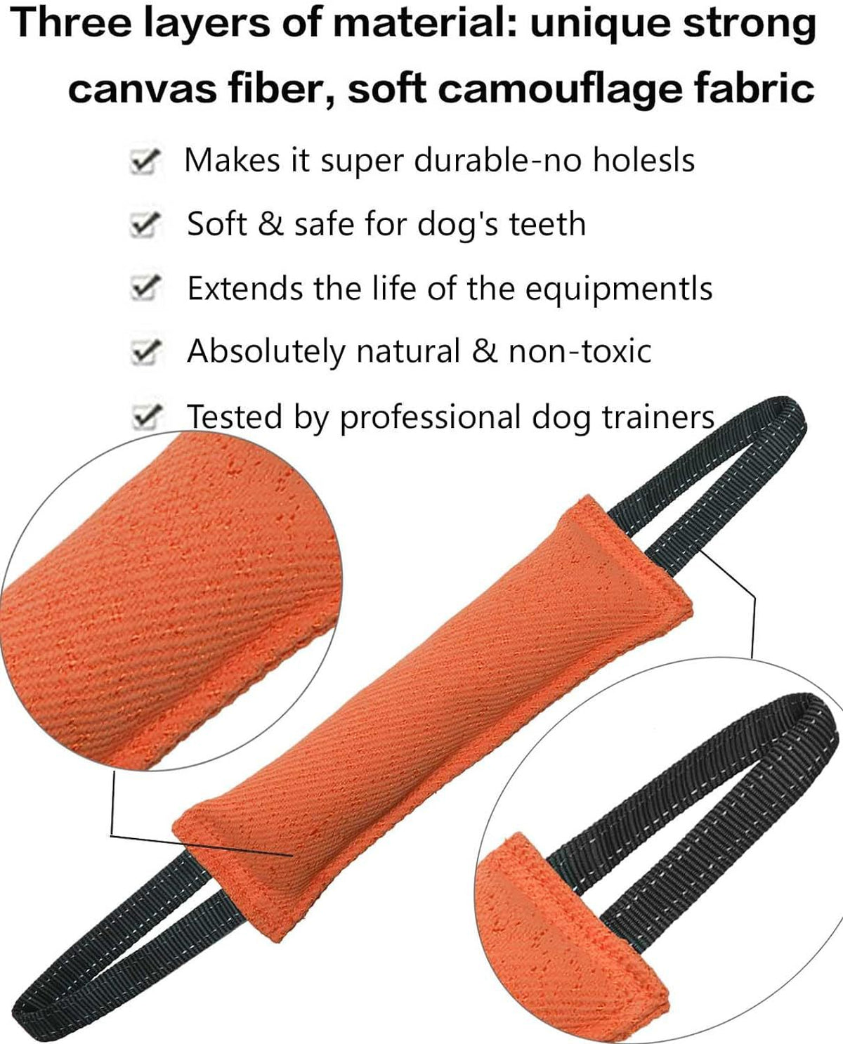 Green Durable 2-Pack Tug-of-War Dog Training Toy - Tear-Resistant, Safe & Interactive for All Breeds