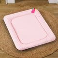 Pink Breathable Cooling Pet Mat - Ice Bean Summer Bed for Small Dogs (M : 42x58cm)