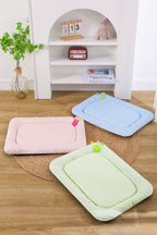 Pink Breathable Cooling Pet Mat - Ice Bean Summer Bed for Small Dogs (M : 42x58cm)