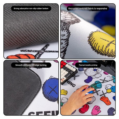 Oversized Cartoon Desk Pad - 90x40x0.4cm Mouse Mat, Non-Slip Base (Style 1)