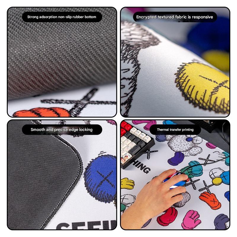 Oversized Cartoon Desk Pad - 80x30x0.4cmcm Mouse Mat, Non-Slip Base (Style 3)