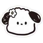 2 Pcs Style 7 White and Black Puppy pattern Cartoon Pet Feeding Mat for Cats & Dogs - Absorbent Diatom Mud Splash-Proof Mat, Easy to Clean