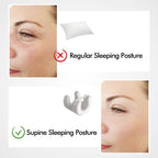 Black Beauty Sleep Pillow - Contoured Memory Foam Pillow for Face & Neck Support