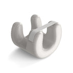 White Beauty Sleep Pillow - Contoured Memory Foam Pillow for Face & Neck Support